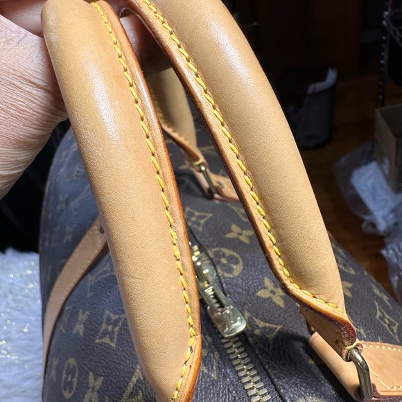 Louis Vuitton Keepall bandolier 50 2ways with strap Carryall Carryon w/ cert - Picture 14 of 16